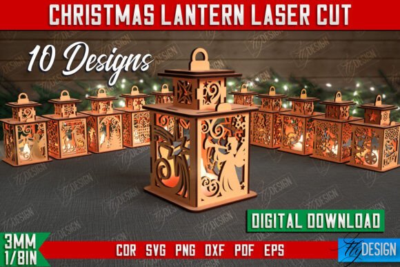 3D Shadow Christmas Lantern Bundle CNC: Winter Amp Design Review