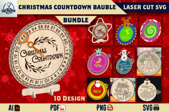 Christmas Countdown Bauble SVG Bundle Review: Winter Amp