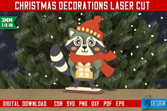 Christmas Decorations Figurine Raccoon: Winter Amp Review