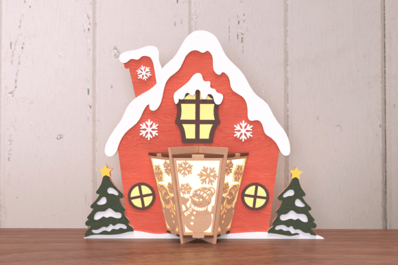 Christmas House with Snowman Lantern: Winter Amp Review