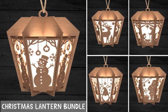 Christmas Lantern Bundle SVG for Winter Amp Content