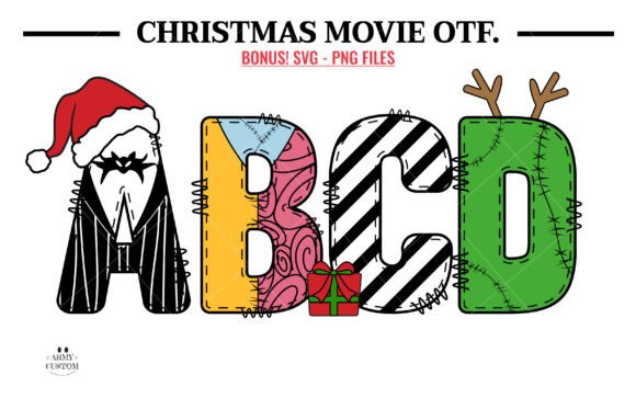 Christmas Movie Bundle: A Festive Color Font Asset for Digital Sellers