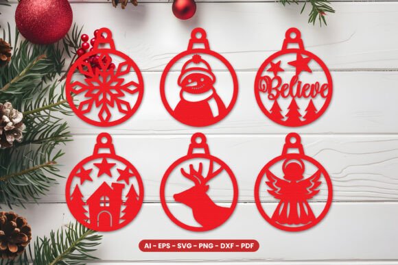 Christmas Ornaments Lasercut Bundle: Winter Amp Design Review
