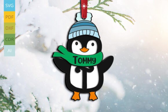 Christmas Penguin Letter T Holiday SVG: A Festive Graphic for Winter Amp Creations