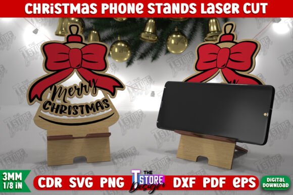 Christmas Phone Table Stand Gift Idea Winter Amp