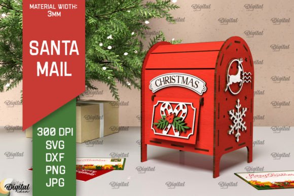 Christmas Santa Mail Box Laser Cut: Winter Amp Design Review