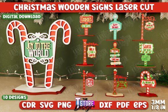 Christmas Signs Bundle Holiday Decor Winter Amp Review