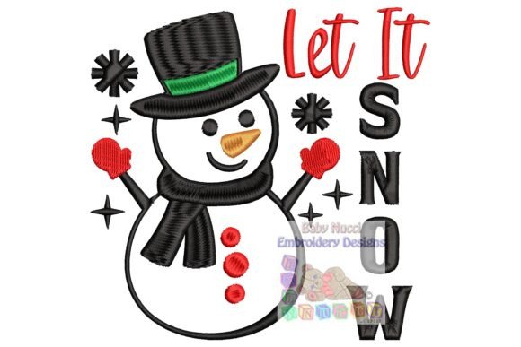 Christmas Snowman Let It Snow: A Festive Graphic Design Asset for Marketers