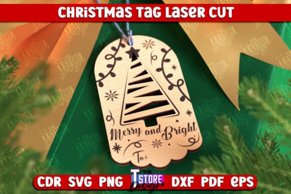 Christmas Tag Gift Tag Holidays CNC: Winter Amp Visuals