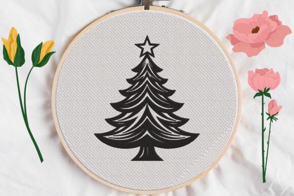 Christmas Tree with Star Embroidery Review