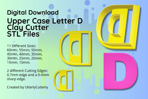 Clay Cutter STL File Upper Case Letter D: A Designer’s Review for Tools and Branding
