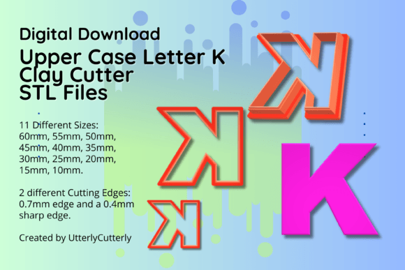 Clay Cutter STL File Upper Case Letter K: A Designer’s Review for Tools and Branding