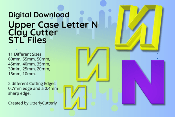Clay Cutter STL File Upper Case Letter N: A Designer’s Take on Tools for Local Branding