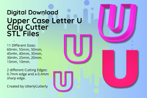 Clay Cutter STL File Upper Case Letter U: A Designer’s Review for Tools and Branding