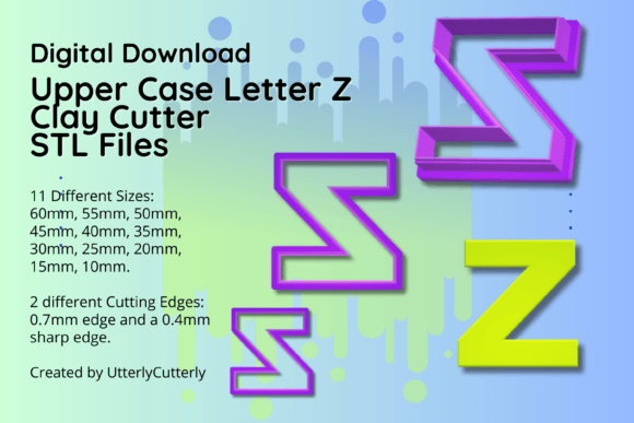 Clay Cutter STL File Upper Case Letter Z: A Designer’s Review for Tools and Branding