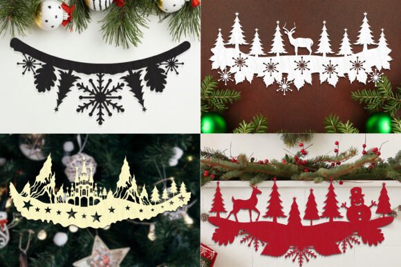Laser Cut Christmas Garland SVG Bundle Review for Winter Amp Sellers