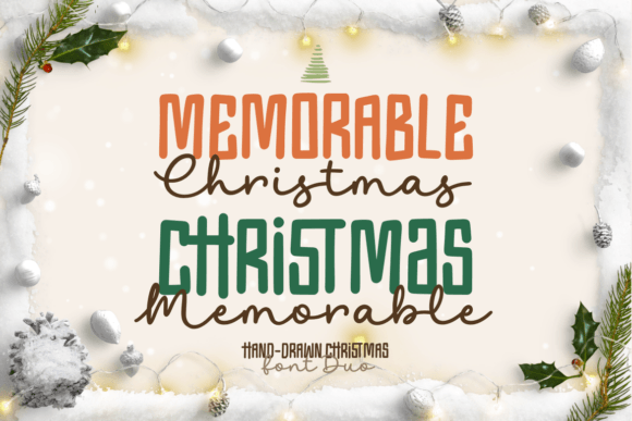 Memorable Christmas Duo for Festive Branding with Script Amp