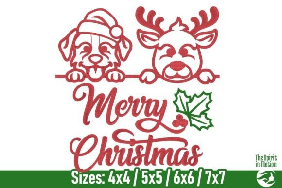 Merry Christmas Santa and Dog - Outline: A Designer’s Review for Holiday Projects