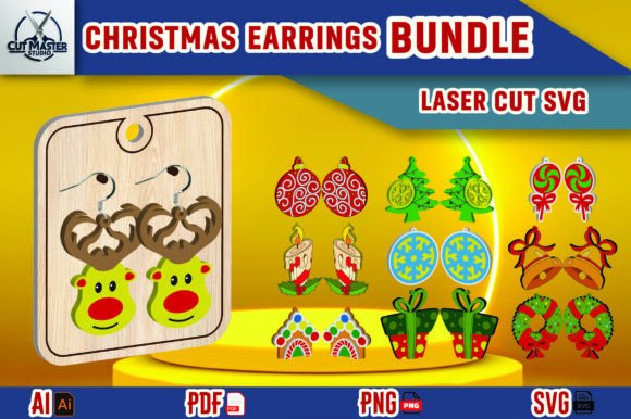 Review: Christmas Earrings Laser Cut SVG Bundle for Editorial Design
