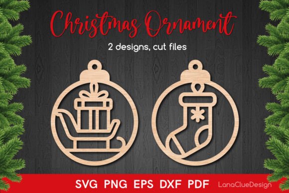 Round Christmas Ornaments SVG Laser Cut Review