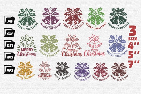 Set of 15 Merry Christmas: A Festive Graphic Design Asset for Sellers