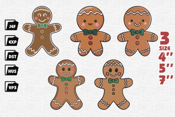 Set of 5 Christmas Gingerbread Men Review for Digital Sellers