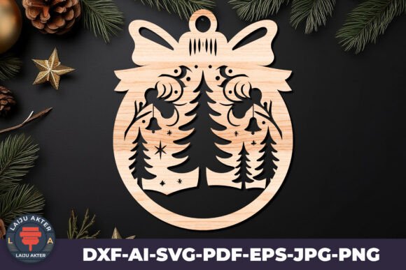 Simple Cut Christmas Ornament: A Versatile Graphic Design Asset for Winter Amp Creations