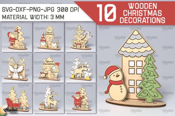 Winter Amp Review: Wooden Christmas Decor Laser Cut Bundle