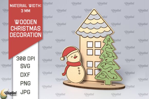 Wooden Christmas Decor Laser Cut Design Review